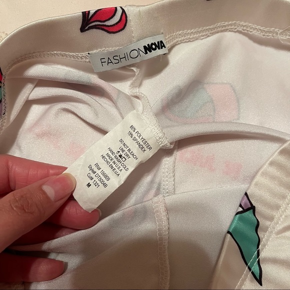 fashion nova ice cream biker short set medium NWT - Picture 7 of 9